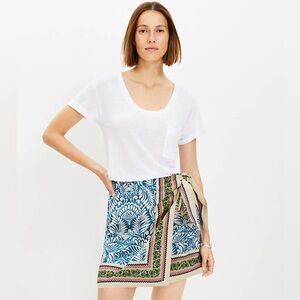 Loft 10 Palm Mini Wrap Skirt